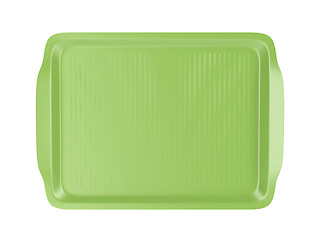 Image showing Top view of plastic tray