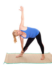 Image showing Yoga trainer showing poses.