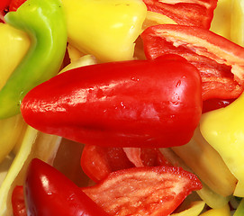 Image showing bell peppers background 