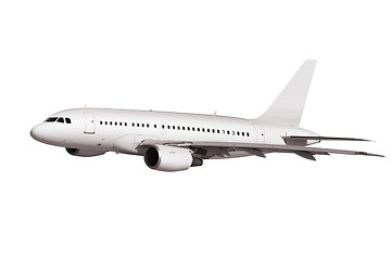 Image showing commercial plane on white background