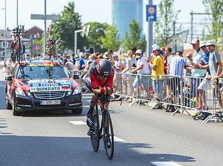 Image showing The Cyclist Manuel Quinziato - Tour de France 2015