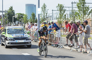 Image showing The Cyclist Brice Feillu - Tour de France 2015