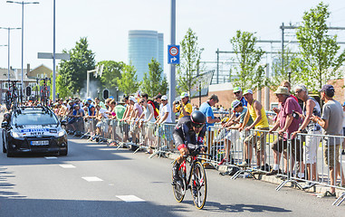 Image showing The Cyclist Dominik Nerz - Tour de France 2015