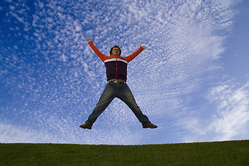 Image showing Jumping at the park