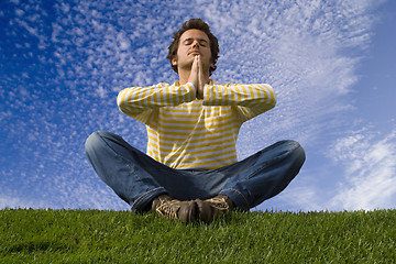 Image showing Yoga outdoor