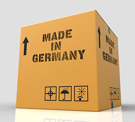 Image showing Made In Germany Means Factory Package And Shopping 3d Rendering