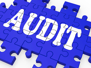 Image showing Audit Puzzle Showing Auditor Inspections