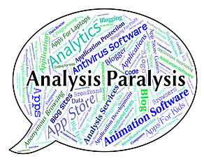 Image showing Analysis Paralysis Shows Data Analytics And Numbness