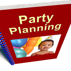 Image showing Party Planning Book Shows Celebration Organization