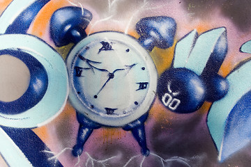 Image showing Graffiti Clock