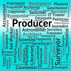 Image showing Producer Job Shows Employment Occupations And Production