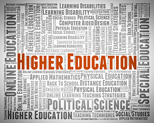 Image showing Higher Education Shows Educated Learning And Studying