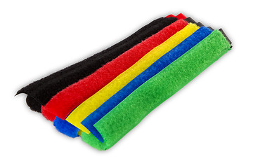 Image showing Colorful velcro stripes