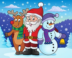Image showing Christmas characters theme image 4