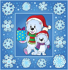 Image showing Christmas thematics greeting card 1