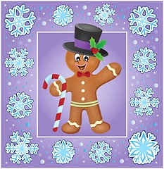 Image showing Christmas thematics greeting card 6