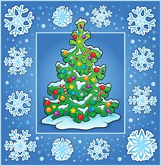 Image showing Christmas composition greeting card 1