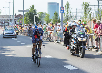 Image showing The Cyclist Matthias Brandle - Tour de France 2015