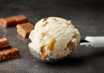 Image showing caramel ice cream
