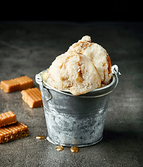 Image showing caramel ice cream