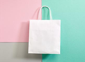 Image showing white paper shopping bag