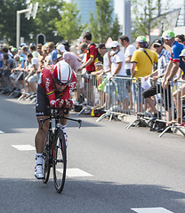 Image showing The Cyclist Gregory Henderson - Tour de France 2015