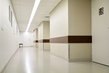 Image showing empty hospital corridor