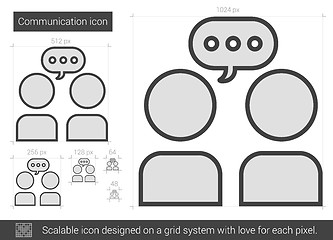 Image showing Communication line icon.