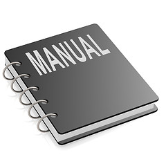 Image showing Manual with hard cover book