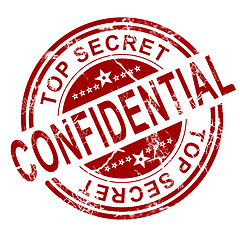 Image showing Red confidential stamp 