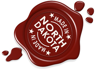 Image showing Label seal of Made in North Dakota