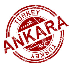 Image showing Red Ankara stamp 