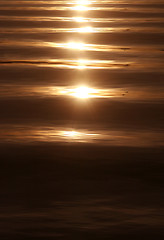 Image showing sunset on a calm sea