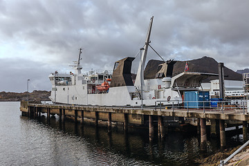 Image showing Ferry at berth