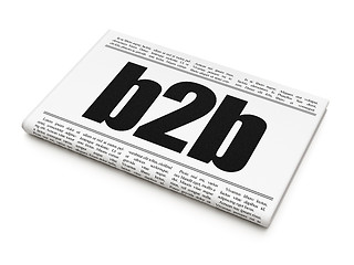 Image showing Finance concept: newspaper headline B2b