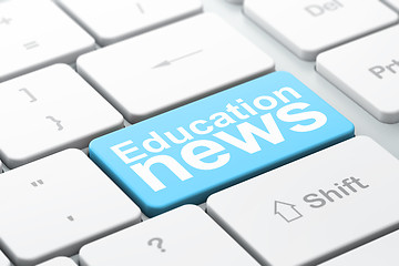 Image showing News concept: Education News on computer keyboard background