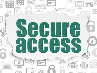 Image showing Privacy concept: Secure Access on Torn Paper background