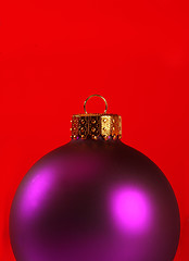 Image showing extreme close-up of a xmas ornament