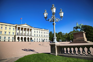 Image showing OSLO, NORWAY – AUGUST 17, 2016: Tourist visit The Royal Palace