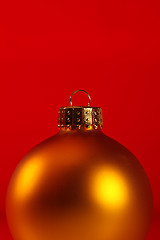 Image showing extreme close-up of xmas ornament