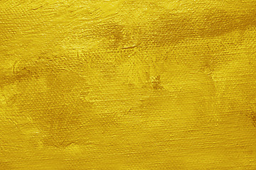 Image showing Yellow oil paint background