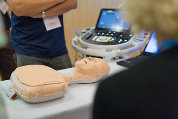 Image showing Medical doctors on on advanced ultrasound techniques workshop.