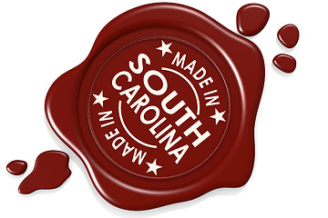 Image showing Label seal of Made in South Carolina