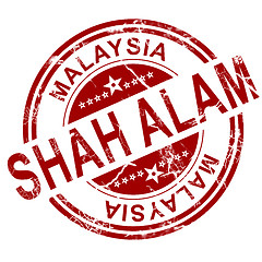 Image showing Red Shah Alam stamp 