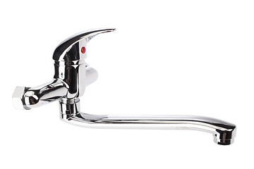 Image showing Metal Chromium- Plated Water Mixer