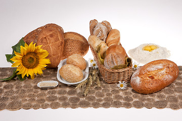 Image showing Still Life With Bread And Pastry