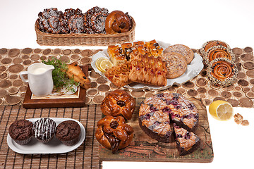 Image showing Still Life With Bread And Pastry