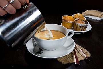 Image showing Pouring Coffee