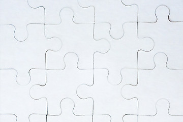 Image showing Clear puzzle pieces pattern