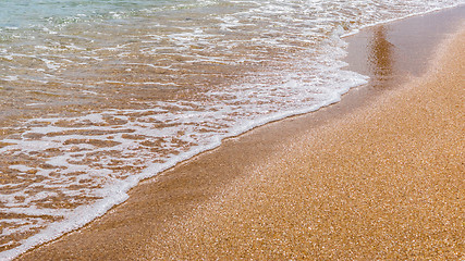 Image showing Sandy sea beach